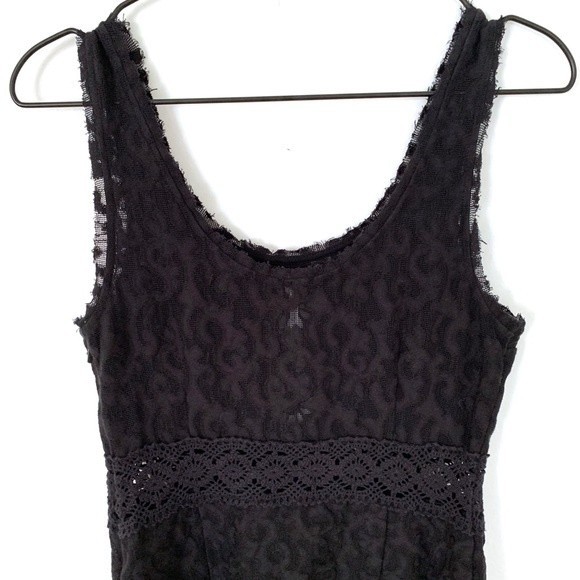 Free People Daisy Chain Semi-sheer Lace Crochet Bodycon Dress - Picture 5 of 7